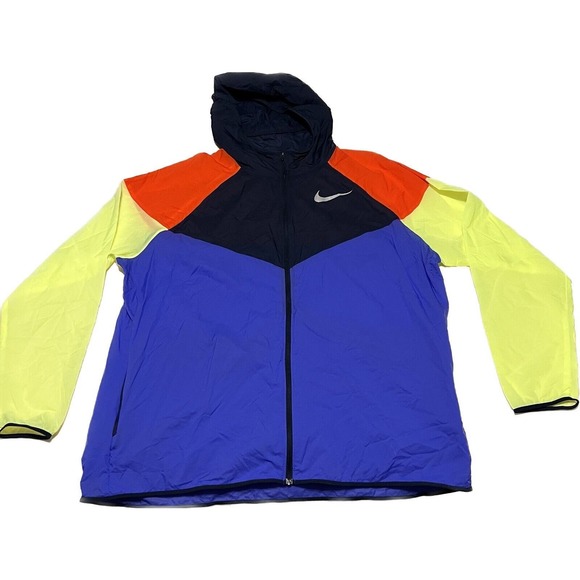 Nike Reflective Featherweight Color Block Neon‎ Light Weight Men’s Size XXL